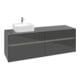 V&B Waschtischunterschrank Collaro 160x54,8x50cm, WT l, LED 12W, glo Gr-1