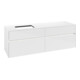 V&B Waschtischunterschrank Collaro 160x54,8x50cm, WT l, LED 12W, glo wh.-1