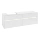 V&B Waschtischunterschrank Collaro 160x54,8x50cm, WT l, LED 12W, glo wh.-1