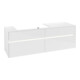 V&B Waschtischunterschrank Collaro 160x54,8x50cm, WT l, LED 12W, glo wh.-1