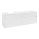 V&B Waschtischunterschrank Collaro 160x54,8x50cm, WT l, LED 12W, glo wh.-1
