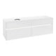 V&B Waschtischunterschrank Collaro 160x54,8x50cm, WT l, LED 12W, glo wh.-3