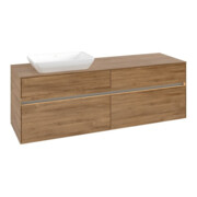 V&B Waschtischunterschrank Collaro 160x54,8x50cm, WT l, LED 12W, Kan Oa
