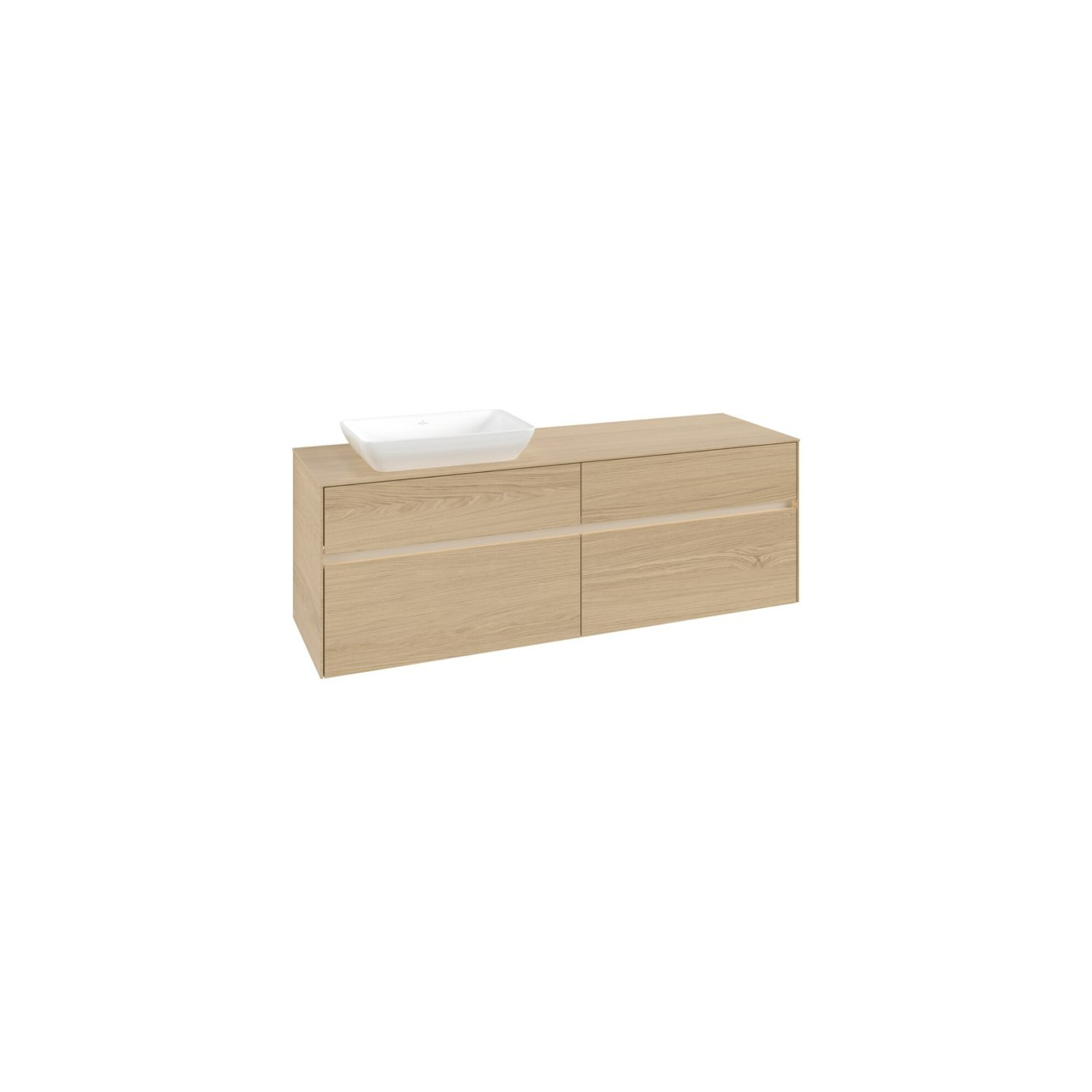 V&B Waschtischunterschrank Collaro 160x54,8x50cm, WT l, LED 12W, Nord Oa ; Villeroy & Boch