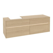 V&B Waschtischunterschrank Collaro 160x54,8x50cm, WT l, LED 12W, Nord Oa