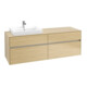 V&B Waschtischunterschrank Collaro 160x54,8x50cm, WT l, LED 12W, Nord Oa-1