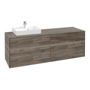 V&B Waschtischunterschrank Collaro 160x54,8x50cm, WT l, LED 12W, st. Oa-3