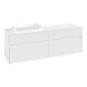 V&B Waschtischunterschrank Collaro 160x54,8x50cm, WT l, LED 12W, wh. ma-1