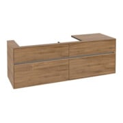 V&B Waschtischunterschrank Collaro 160x54,8x50cm, WT l, m LED, Kan Oa-3