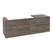 V&B Waschtischunterschrank Collaro 160x54,8x50cm, WT l, m LED, st. Oa