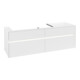 V&B Waschtischunterschrank Collaro 160x54,8x50cm, WT l, m LED, wh. ma-1