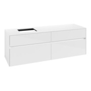 V&B Waschtischunterschrank Collaro 160x54,8x50cm, WT links, glossy white-1