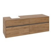 V&B Waschtischunterschrank Collaro 160x54,8x50cm, WT links, kansas oak