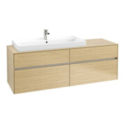 V&B Waschtischunterschrank Collaro 160x54,8x50cm, WT links, nordic oak