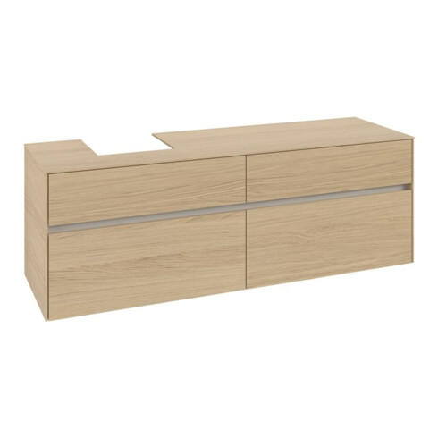V&B Waschtischunterschrank Collaro 160x54,8x50cm, WT links, nordic oak