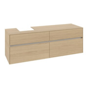 V&B Waschtischunterschrank Collaro 160x54,8x50cm, WT links, nordic oak