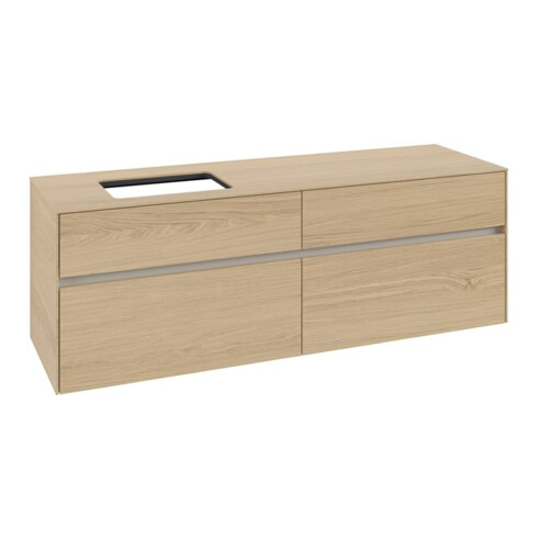 V&B Waschtischunterschrank Collaro 160x54,8x50cm, WT links, nordic oak