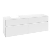 V&B Waschtischunterschrank Collaro 160x54,8x50cm, WT links, white matt