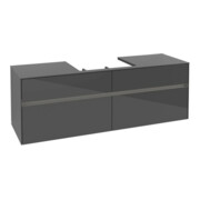 V&B Waschtischunterschrank Collaro 160x54,8x50cm, WT mi, LED 12W, glo Gr