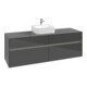 V&B Waschtischunterschrank Collaro 160x54,8x50cm, WT mi, LED 12W, glo Gr-3
