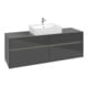 V&B Waschtischunterschrank Collaro 160x54,8x50cm, WT mi, LED 12W, glo Gr-3