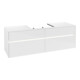 V&B Waschtischunterschrank Collaro 160x54,8x50cm, WT mi, LED 12W, glo wh.-3
