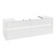 V&B Waschtischunterschrank Collaro 160x54,8x50cm, WT mi, LED 12W, glo wh.-3