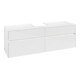 V&B Waschtischunterschrank Collaro 160x54,8x50cm, WT mi, LED 12W, glo wh.-1