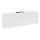 V&B Waschtischunterschrank Collaro 160x54,8x50cm, WT mi, LED 12W, glo wh.-1