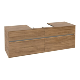 V&B Waschtischunterschrank Collaro 160x54,8x50cm, WT mi, LED 12W, Kan Oa