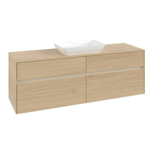 V&B Waschtischunterschrank Collaro 160x54,8x50cm, WT mi, LED 12W, Nord Oa