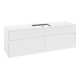 V&B Waschtischunterschrank Collaro 160x54,8x50cm, WT mi, LED 12W, wh. ma-3