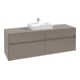 V&B Waschtischunterschrank Collaro 160x54,8x50cm, WT mi, LED 12W, wh. Oa-1