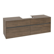 V&B Waschtischunterschrank Collaro 160x54,8x50cm, WT mittig, arizona oak