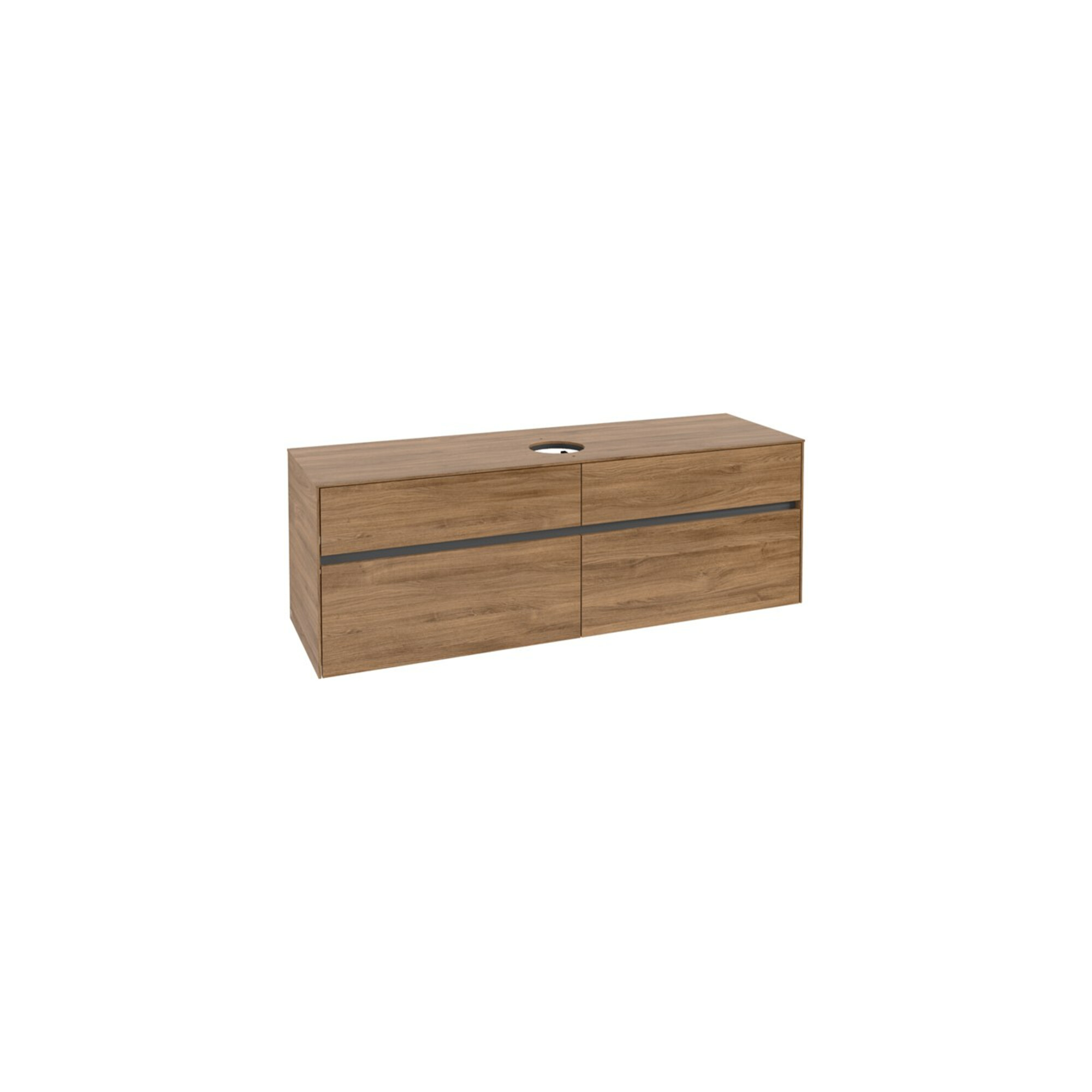 V&B Waschtischunterschrank Collaro 160x54,8x50cm, WT mittig, kansas oak ; Villeroy & Boch