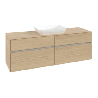 V&B Waschtischunterschrank Collaro 160x54,8x50cm, WT mittig, nordic oak