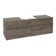 V&B Waschtischunterschrank Collaro 160x54,8x50cm, WT mittig, stone oak-1