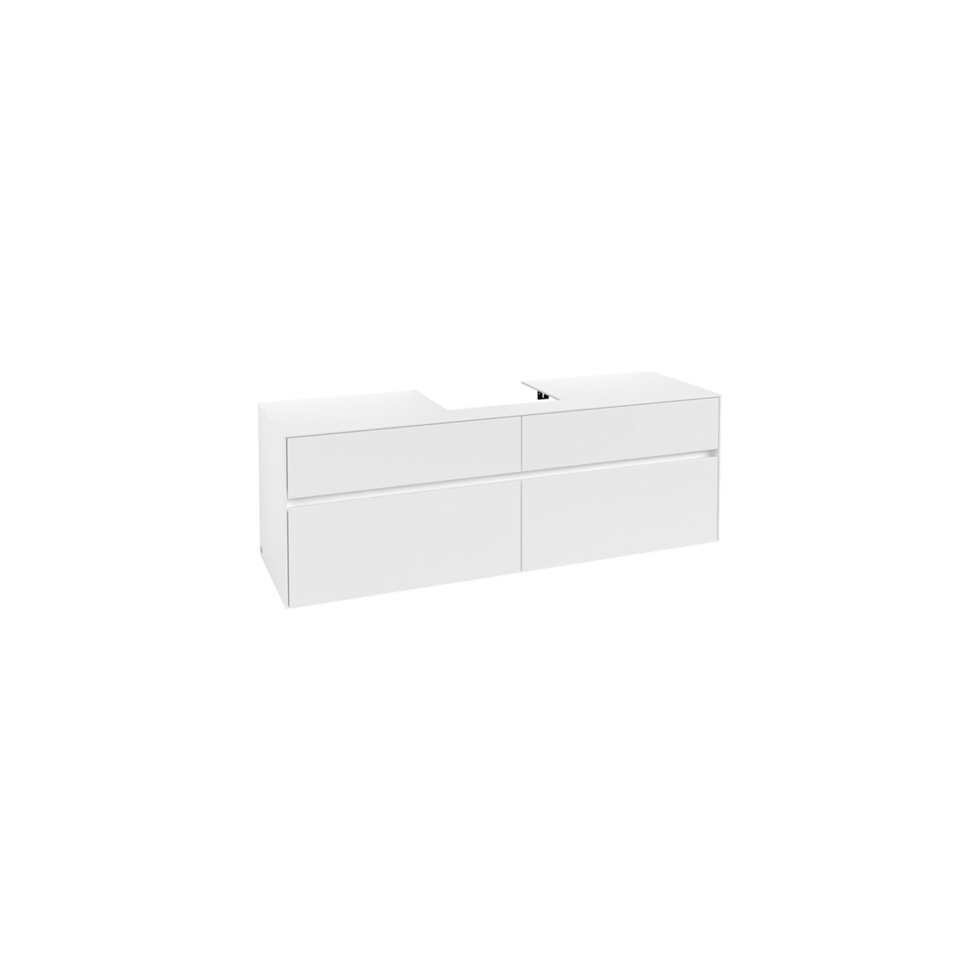 V&B Waschtischunterschrank Collaro 160x54,8x50cm, WT mittig, white matt ; Villeroy & Boch