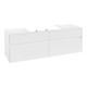 V&B Waschtischunterschrank Collaro 160x54,8x50cm, WT mittig, white matt-1