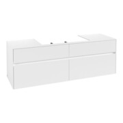 V&B Waschtischunterschrank Collaro 160x54,8x50cm, WT mittig, white matt