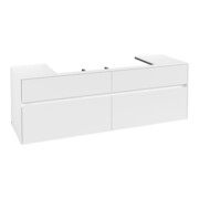 V&B Waschtischunterschrank Collaro 160x54,8x50cm, WT mittig, white matt