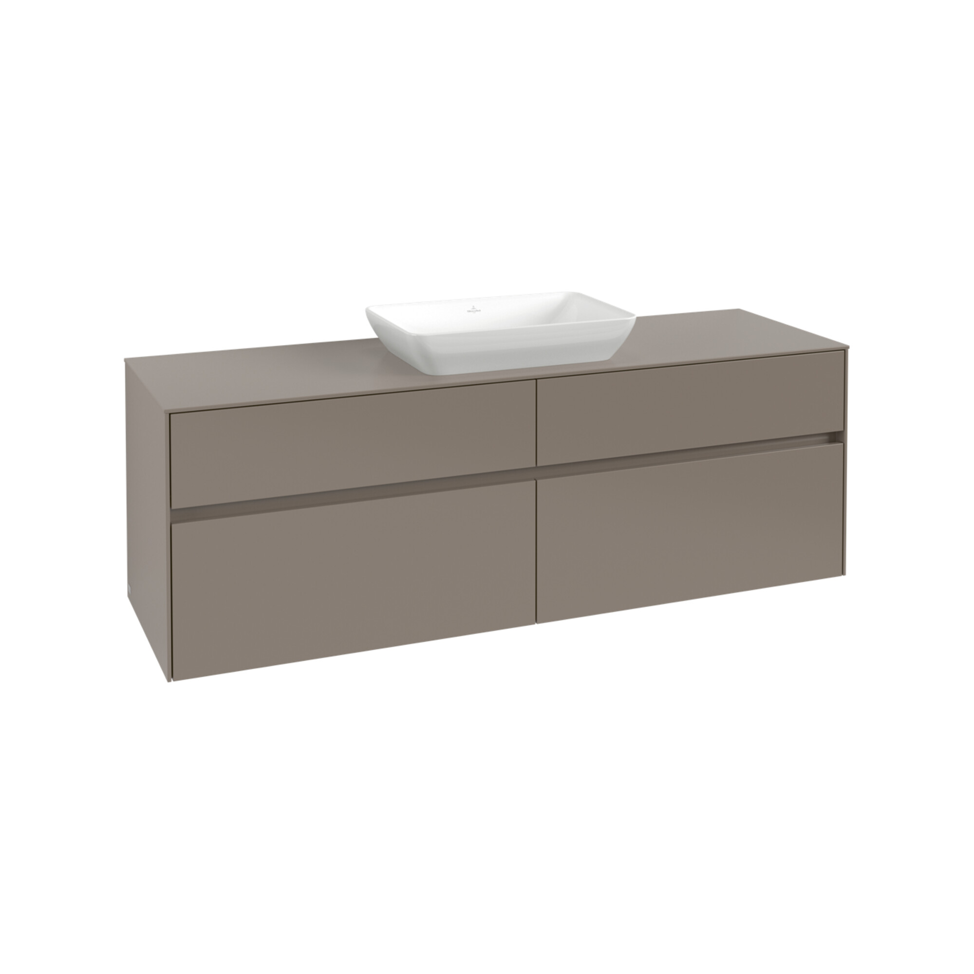 V&B Waschtischunterschrank Collaro 160x54,8x50cm, WT mittig, white oak ; Villeroy & Boch