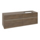 V&B Waschtischunterschrank Collaro 160x54,8x50cm, WT r, LED 12W, Ariz. Oa