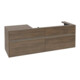 V&B Waschtischunterschrank Collaro 160x54,8x50cm, WT r, LED 12W, Ariz. Oa-1