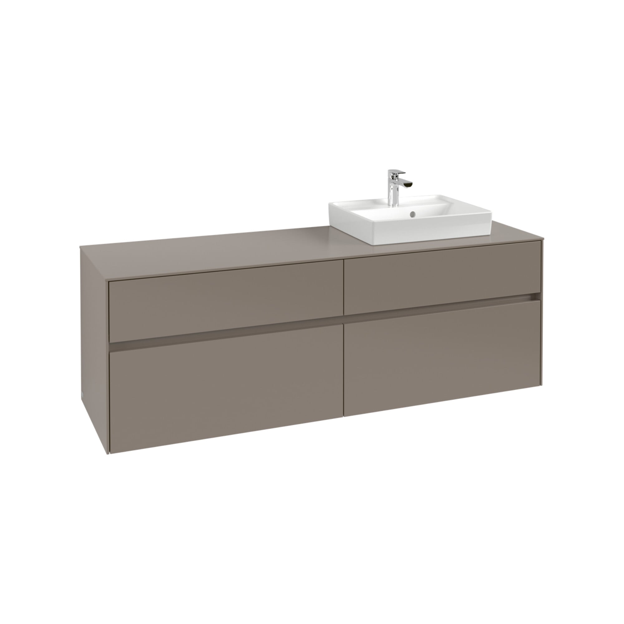 V&B Waschtischunterschrank Collaro 160x54,8x50cm, WT r, LED 12W, bla Oa ; Villeroy & Boch