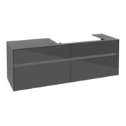V&B Waschtischunterschrank Collaro 160x54,8x50cm, WT r, LED 12W, glo Gr-3