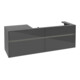 V&B Waschtischunterschrank Collaro 160x54,8x50cm, WT r, LED 12W, glo Gr