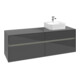 V&B Waschtischunterschrank Collaro 160x54,8x50cm, WT r, LED 12W, glo Gr-1