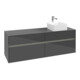 V&B Waschtischunterschrank Collaro 160x54,8x50cm, WT r, LED 12W, glo Gr-1