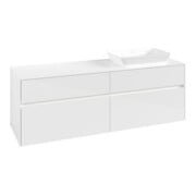 V&B Waschtischunterschrank Collaro 160x54,8x50cm, WT r, LED 12W, glo wh.-3